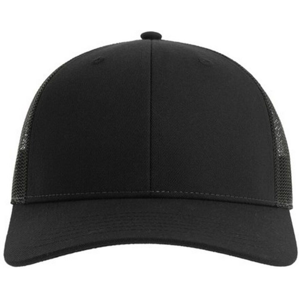 Atlantis Unisex Adult Bryce 5 Panel Trucker Cap / Black